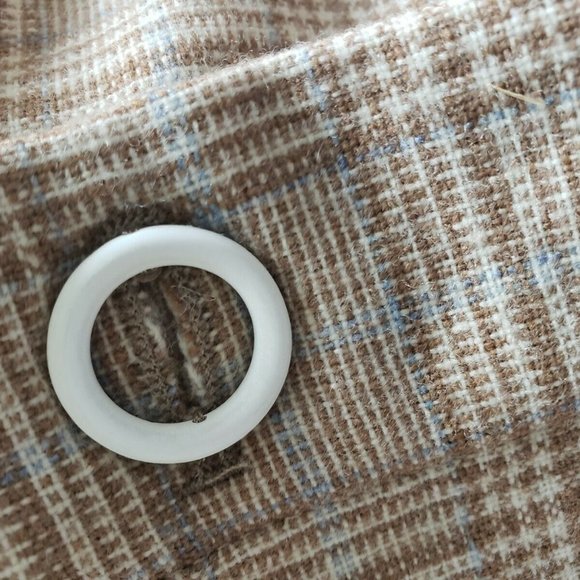 Acne Studios FW18 Beige Blue Checkered Wide-Leg Trousers - Men's 48/Medium - Picture 6 of 14